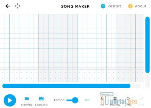 Скрин сервиса Song Maker от Google