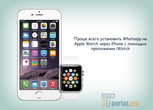 iPhone и смарт часы Apple Watch
